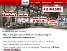 Tablet Screenshot of entrepotceramique.com